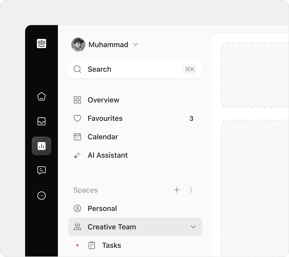 react icons in a dashboard sidebar UI
